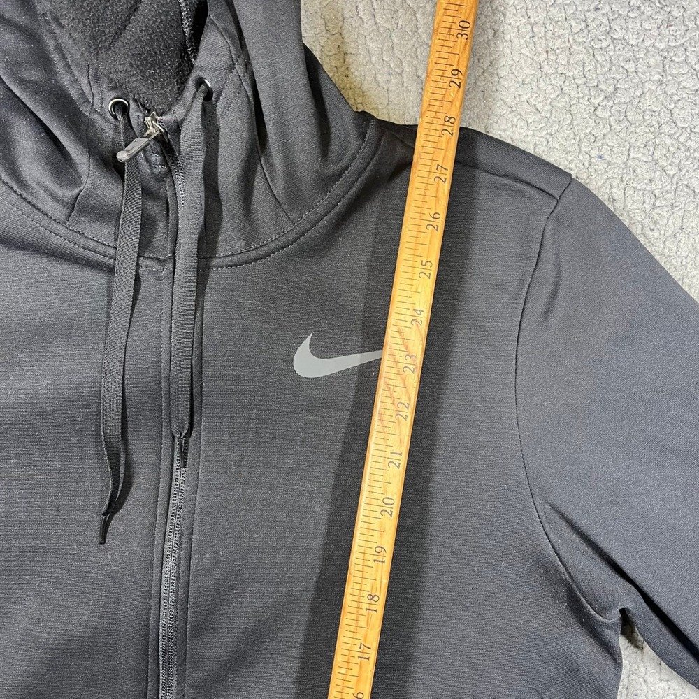 Nike Therma-FIT Mens Full Zip Hoodie Black Training Sweatshirt CU6231-010 M - Picture 10 of 12